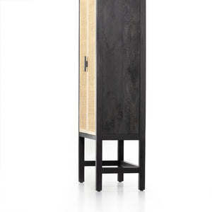 Caprice Narrow Cabinet-Black Wash Mango