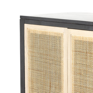 Caprice Narrow Cabinet-Black Wash Mango