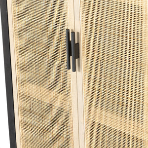 Caprice Narrow Cabinet-Black Wash Mango