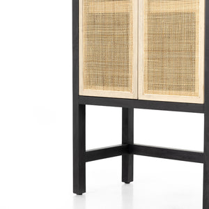 Caprice Narrow Cabinet-Black Wash Mango