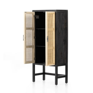 Caprice Narrow Cabinet-Black Wash Mango