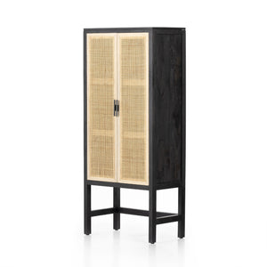 Caprice Narrow Cabinet-Black Wash Mango