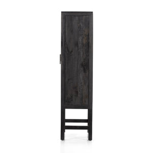 Caprice Narrow Cabinet-Black Wash Mango