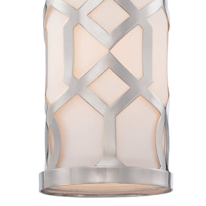 Libby Langdon for Crystorama Jennings 1 Light Polished Nickel Pendant