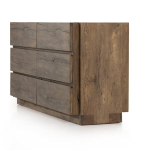 Perrin 6 Drawer Dresser-Rustic Fawn