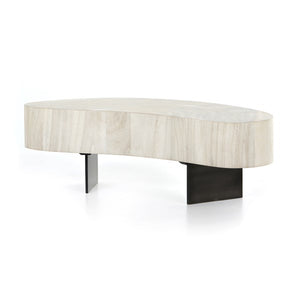 Avett Coffee Table Tall Piece-Bleached