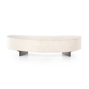 Avett Coffee Table Short Piece-Bleached