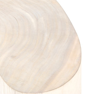 Avett Coffee Table Short Piece-Bleached