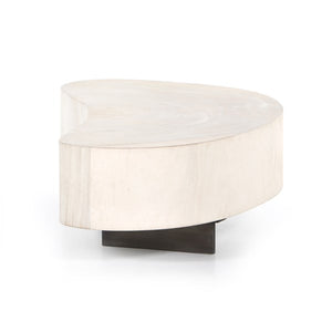 Avett Coffee Table Short Piece-Bleached