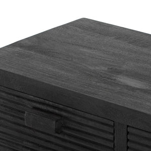 Lorne Media Console-Dark Reeded Totem