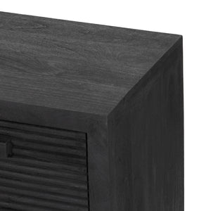 Lorne Media Console-Dark Reeded Totem