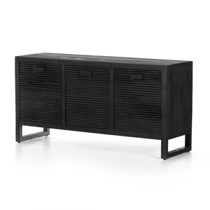 Lorne Media Console-Dark Reeded Totem