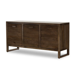 Lorne Media Console-Dusty Reeded Brown