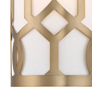 Libby Langdon for Crystorama Jennings 1 Light Aged Brass Sconce