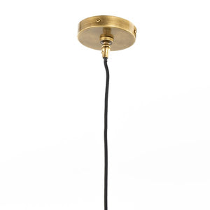 Novak Glass Pendant-Antique Brass
