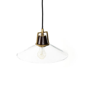 Novak Glass Pendant-Antique Brass