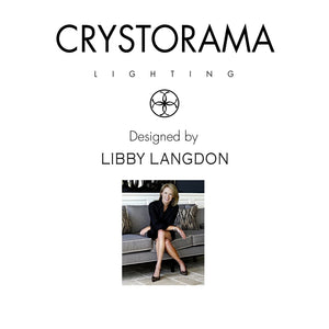 Libby Langdon for Crystorama Jennings 3 Light Polished Nickel Ceiling Mount