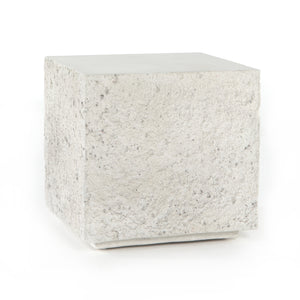 OTERO OUTDOOR SQUARE END TABLE-WHITE CONCRETE