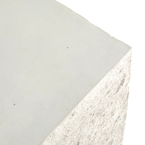 OTERO OUTDOOR SQUARE END TABLE-WHITE CONCRETE
