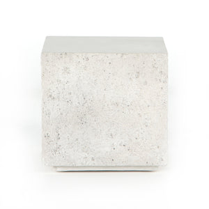 OTERO OUTDOOR SQUARE END TABLE-WHITE CONCRETE