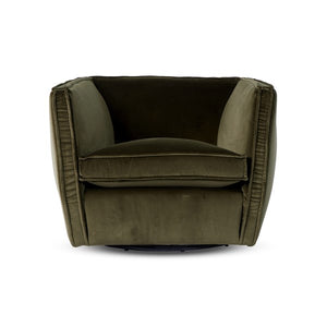 Rashi Swivel Chair-Surrey Olive