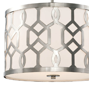 Libby Langdon for Crystorama Jennings 3 Light Polished Nickel Chandelier