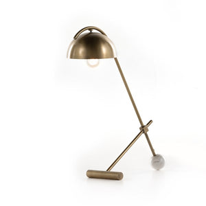Becker Table Lamp-Charcoal & White Mrbl
