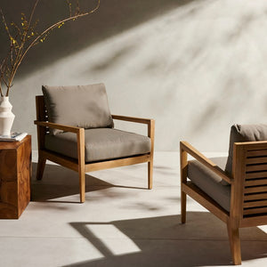 Amaya Outdoor Chair-Natural Acacia