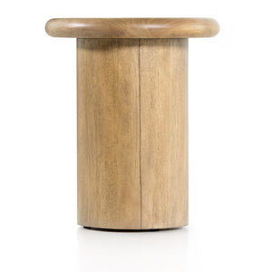 Zach End Table-Burnished Parawood