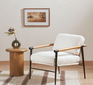 Zach End Table-Burnished Parawood