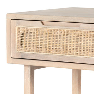 Clarita End Table-White Wash Mango