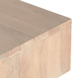 Clarita End Table-White Wash Mango