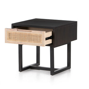 Clarita End Table-Black Mango