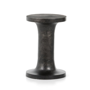 Marlow - Gino End Table-Raw Black