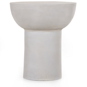 Marlow - Searcy End Table-Textured Matte White