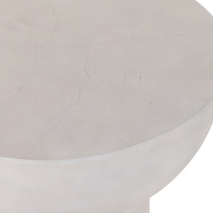 Marlow - Searcy End Table-Textured Matte White