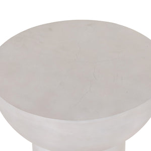 Marlow - Searcy End Table-Textured Matte White