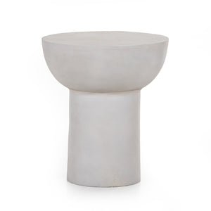 Marlow - Searcy End Table-Textured Matte White