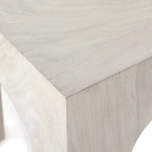 Fausto End Table-Bleached Guanacaste