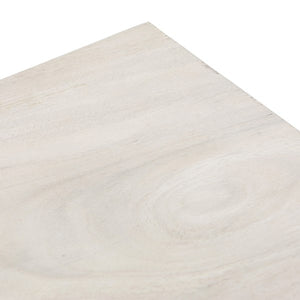 Fausto End Table-Bleached Guanacaste
