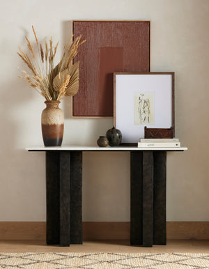 Marlow - Terrell Console Table-Raw Black