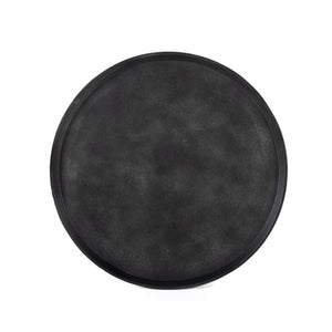 Marlow - Cronos End Table-River Grey Marble Solid