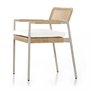 Niles Outdoor Dining Armchair-Natural