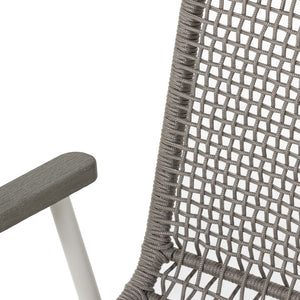 Avera Outdoor Dining Armchair-White