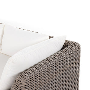 Solano - Como Outdoor Sofa-97"-Natural Woven