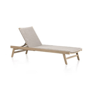 Delano Outdoor Chaise Lounge-Brown