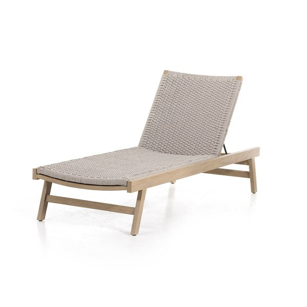 Delano Outdoor Chaise Lounge-Brown