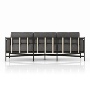 Hearst Outdoor Sofa-99"-Charcoal