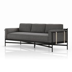 Hearst Outdoor Sofa-99"-Charcoal