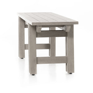 Solano - Balfour Outdoor Dining Bench-Grey
